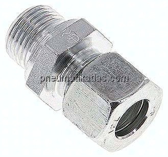 Gerade Schneidringverschr. M 18x1,5-12 L (M18x1,5), Stahl verzinkt