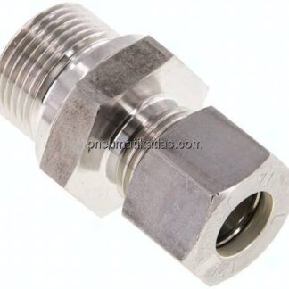 Gerade Schneidringverschr. M 22x1,5-12 L (M18x1,5), Klemmring 1.4571 (NC)