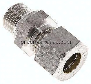 Gerade Schneidringverschr. M 16x1,5-12 L (M18x1,5), Klemmring 1.4571 (NC)