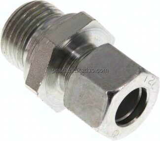 Gerade Schneidringverschr. G 1/2"-12 L (M18x1,5), Stahl verzinkt