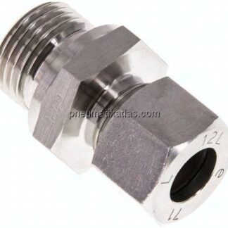 Gerade Schneidringverschr. G 1/2"-12 L (M18x1,5), 1.4571