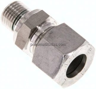 Gerade Schneidringverschr. G 1/4"-12 L (M18x1,5), 1.4571