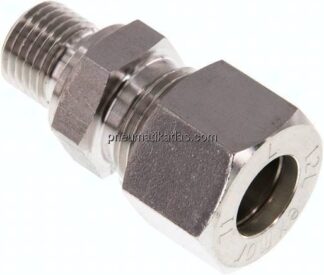 Gerade Schneidringverschr. G 1/4"-12 L (M18x1,5), Klemmring 1.4571 (NC)