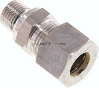 Gerade Schneidringverschr. G 1/4"-12 L (M18x1,5), Klemmring 1.4571 (NC)