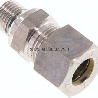 Gerade Schneidringverschr. G 1/4"-12 L (M18x1,5), Klemmring 1.4571 (NC)