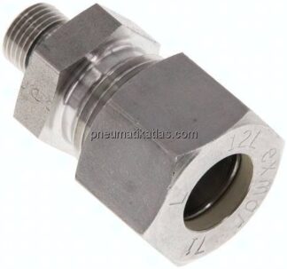 Gerade Schneidringverschr. G 1/8"-12 L (M18x1,5), Klemmring 1.4571 (NC)