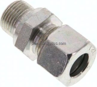 Gerade Schneidringverschr. G 3/8"-12 L (M18x1,5), Stahl verzinkt