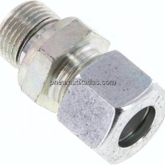 Gerade Schneidringverschr. G 3/8"-12 L (M18x1,5), Stahl verzinkt