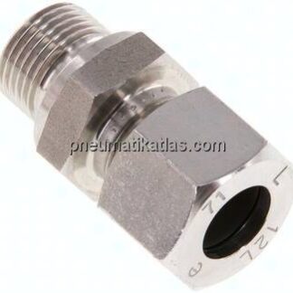 Gerade Schneidringverschr. G 3/8"-12 L (M18x1,5), 1.4571
