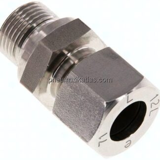 Gerade Schneidringverschr. G 3/8"-12 L (M18x1,5), 1.4571