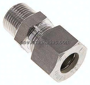 Gerade Schneidringverschr. R 3/8"-12 L (M18x1,5), Klemmring 1.4571 (NC)