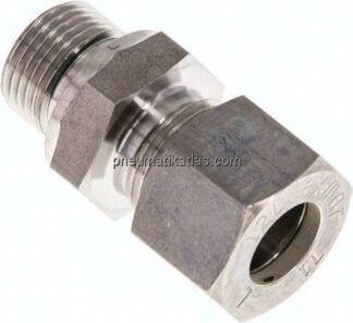 Gerade Schneidringverschr. G 3/8"-12 L (M18x1,5), Klemmring 1.4571 (NC)
