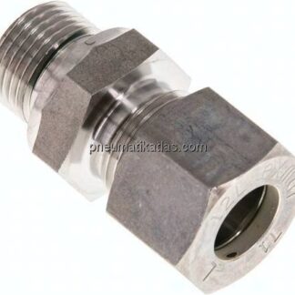 Gerade Schneidringverschr. G 3/8"-12 L (M18x1,5), Klemmring 1.4571 (NC)