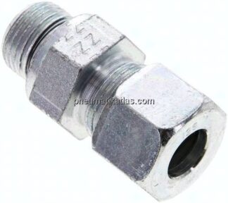 Gerade Schneidringverschr. M 18x1,5-12 S (M20x1,5), Stahl verzinkt