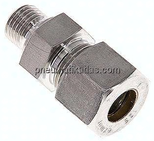 Gerade Schneidringverschr. M 14x1,5-12 S (M20x1,5), Klemmring 1.4571 (NC)