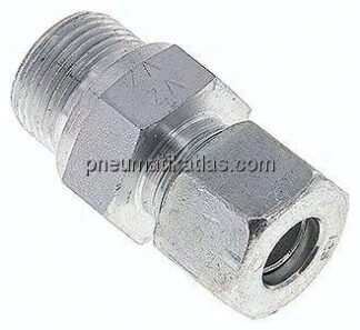 Gerade Schneidringverschr. M 22x1,5-12 S (M20x1,5), Stahl verzinkt