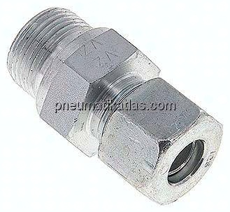 Gerade Schneidringverschr. M 22x1,5-12 S (M20x1,5), Stahl verzinkt