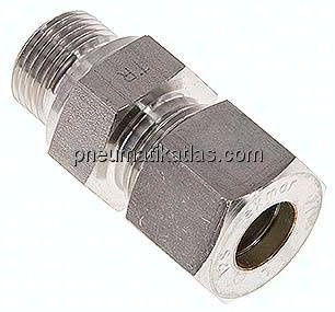 Gerade Schneidringverschr. M 18x1,5-12 S (M20x1,5), Klemmring 1.4571 (NC)