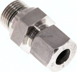 Gerade Schneidringverschr. G 1/2"-12 S (M20x1,5), 1.4571
