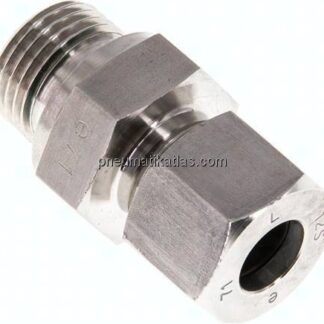 Gerade Schneidringverschr. G 1/2"-12 S (M20x1,5), 1.4571