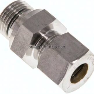 Gerade Schneidringverschr. G 1/2"-12 S (M20x1,5), Klemmring 1.4571 (NC)