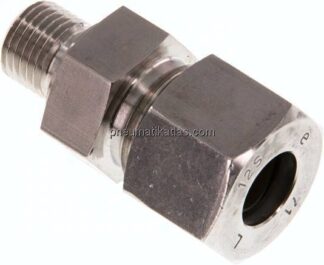 Gerade Schneidringverschr. G 1/4"-12 S (M20x1,5), 1.4571