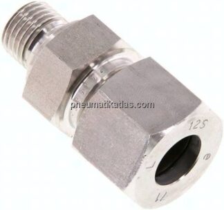 Gerade Schneidringverschr. G 1/4"-12 S (M20x1,5), 1.4571