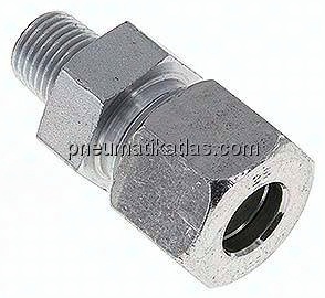 Gerade Schneidringverschr. R 1/4"-12 S (M20x1,5), Stahl verzinkt
