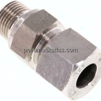 Gerade Schneidringverschr. G 3/8"-12 S (M20x1,5), 1.4571