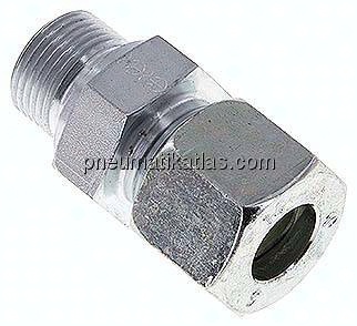 Gerade Schneidringverschr. M 20x1,5-14 S (M22x1,5), Stahl verzinkt