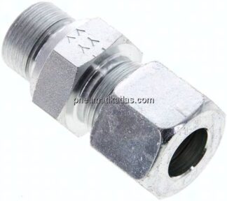 Gerade Schneidringverschr. M 20x1,5-14 S (M22x1,5), Stahl verzinkt