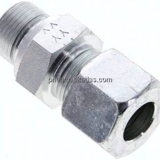 Gerade Schneidringverschr. M 20x1,5-14 S (M22x1,5), Stahl verzinkt