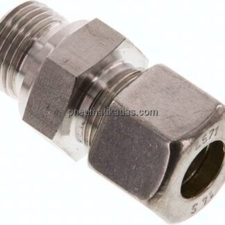 Gerade Schneidringverschr. G 1/2"-14 S (M22x1,5), Klemmring 1.4571 (NC)