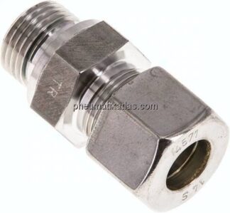 Gerade Schneidringverschr. G 1/2"-14 S (M22x1,5), Klemmring 1.4571 (NC)