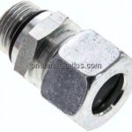Gerade Schneidringverschr. UNF 3/4"-16-15 L (M22x1,5), Stahl verzinkt