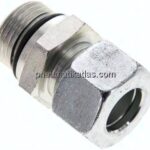Gerade Schneidringverschr. UNF 7/8"-14-15 L (M22x1,5), Stahl verzinkt