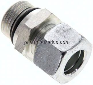 Gerade Schneidringverschr. UNF 7/8"-14-15 L (M22x1,5), Stahl verzinkt