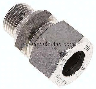 Gerade Schneidringverschr. M 18x1,5-15 L (M22x1,5), 1.4571