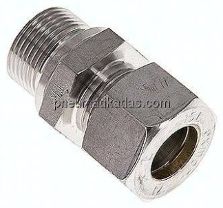 Gerade Schneidringverschr. M 22x1,5-15 L (M22x1,5), Klemmring 1.4571 (NC)