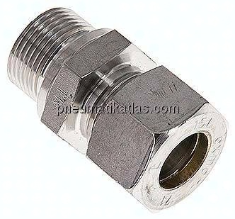 Gerade Schneidringverschr. M 22x1,5-15 L (M22x1,5), Klemmring 1.4571 (NC)