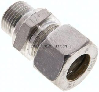 Gerade Schneidringverschr. M 18x1,5-15 L (M22x1,5), Klemmring 1.4571 (NC)