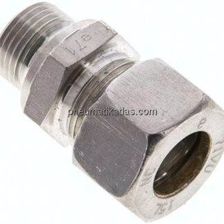 Gerade Schneidringverschr. M 18x1,5-15 L (M22x1,5), Klemmring 1.4571 (NC)