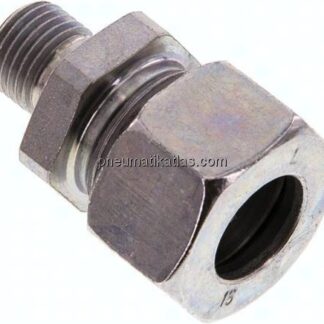 Gerade Schneidringverschr. G 1/4"-15 L (M22x1,5), Stahl verzinkt