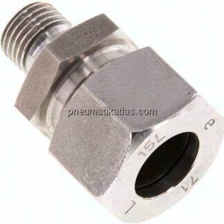 Gerade Schneidringverschr. G 1/4"-15 L (M22x1,5), 1.4571