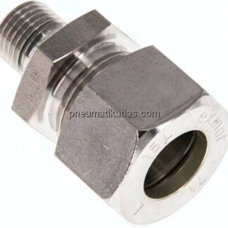 Gerade Schneidringverschr. G 1/4"-15 L (M22x1,5), Klemmring 1.4571 (NC)
