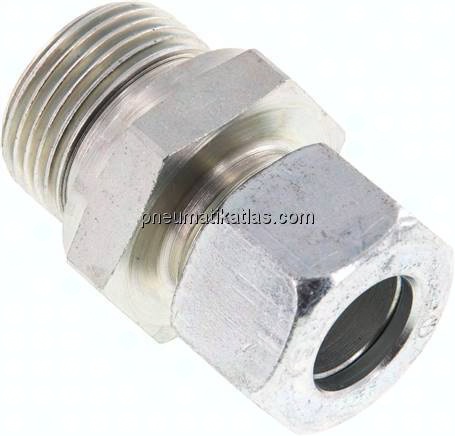 Gerade Schneidringverschr. G 3/4"-15 L (M22x1,5), Stahl verzinkt