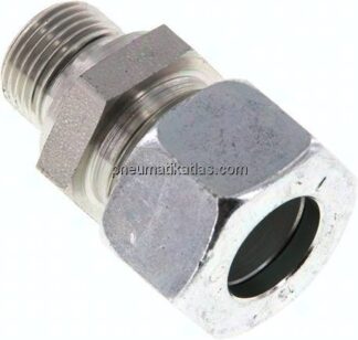 Gerade Schneidringverschr. G 3/8"-15 L (M22x1,5), Stahl verzinkt