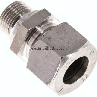 Gerade Schneidringverschr. G 3/8"-15 L (M22x1,5), 1.4571