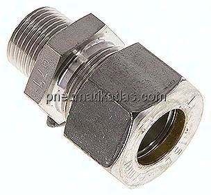 Gerade Schneidringverschr. R 3/8"-15 L (M22x1,5), Klemmring 1.4571 (NC)