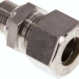 Gerade Schneidringverschr. G 3/8"-15 L (M22x1,5), Klemmring 1.4571 (NC)